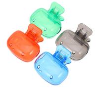 Hoement 4pcs Travel Toothbrush Head Covers for Electric Toothbrushes Portable Caps in Gray Blue Red Green Accessories for Travel and Daily Use