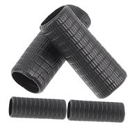 Hoement 4pcs Violin Bow Grip Replacement Set Rubber and Horsehair Material, Musical Instrument Accessory for Violin Bow, Suitable for Beginners and Practice Use