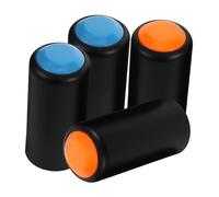 Hoement 4pcs Wireless Microphone Battery Screw Caps Secure Tail Covers for Mic Accessories Durable Replacement Parts for Stage Conference and Business Use