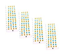 Hoement 4sheets Ukulele Scale Sticker Finger Guide Stickers Note Sign for Starter Fretboard Labels Guitar Scale Decals