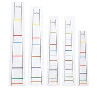 Hoement 5 Sheets Cello Fretboard Decals Finger Stickers for Beginners Easy to Remove Pvc and Paper Material Suitable for Student Practice and Learning Cello Accessories