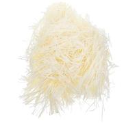 Hoement 500g Pack Shredded Tissue Paper Box Filler in Milk White for Box Decoration and Party Packaging, Basket Stuffing and DIY Craft Filling