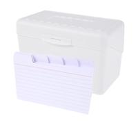 Hoement 50pcs 3-inch Lined Note Cards with Storage Box, Paper Flashcards for Studying and Revision, Small Memo Pads for Organized Writing and Easy Carrying in Learning Environments