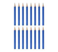Hoement 50pcs Blue Mini Golf Score Pencils Pre-sharpened Short Hexagonal Wooden Lead Pencils Individually Wrapped for Smooth Scoring on Golf Courses and Score Card Holders,
