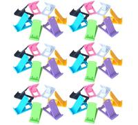 Hoement 50pcs Foldable Phone Stand Desktop Holder for Mobile and Cell Phones, Pp Material with Vertical and Horizontal Placement, for Office and Living Room Use Random Color