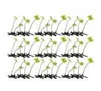 Hoement 50pcs Green Four Leaf Clover Hair Clips Spring Clip and Stable Plastic Iron Material, Cute and Playful Hair Accessories and Women, for Cosplay and Weddings