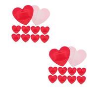 Hoement 50pcs Heart Shaped Hemostatic Patches Breathable for Ages Strong Water Absorption Easy Application for Daily Care and Minor Injuries
