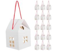 Hoement 50pcs House Shaped Wedding Cake Boxes for Guests Made of Paper with Elegant Design for Packaging and Storing Small Items at Birthday Parties and DIY Decorations