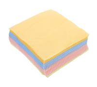 Hoement 50pcs Reusable Microfiber Eyeglass Cleaning Wipes Soft Electronic Screen Cloths for Lenses Jewelry and Delicate Surfaces Compact for Home and Travel