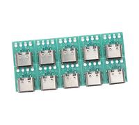 Hoement 50pcs Usb c Pcb Converter Board Type c Female Connector Fast Charge Cable