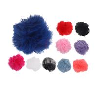 Hoement 50pcs Wireless Windscreen Cover Washable Microphone Windscreen for Lavalier Mic Windproof Furry Type Mic Cover to Reduce Wind Noise for Lapel