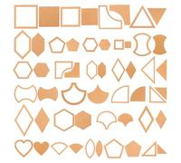 Hoement 54pcs Acrylic Quilting Template Patchwork Stencils 27 Different Style Patterns for Sewing and Embroidery, for Making Bags and Purses