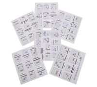 Hoement 57pcs Beginner Guitar Chord Cards with Storage Box Read Music Diagram Guide for Personal Practice Classes and Parties Versatile Chord Chart Accessory for Learning and Memory