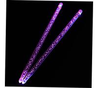 Hoement 5a Glow Stage Drum Sticks 2pcs Red Blue Bubble Pattern Fluorescent Performance Drumsticks for Drumming and Percussion Accessories