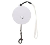 Hoement 5kg Retractable Dog Leash with Double Lock and Reinforced Polyester Rope Adjustable Extendable Leash for Small Puppies Cats Rabbits to Control with Wrist Strap White
