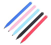 Hoement 5pcs 4.8-inch Lcd Tablet Stylus Pens for Touch Screens, General Doodle Board Writing Pens Set with Red Blue Black Light Pink Light Blue for Artists Students Office Use