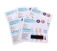 Hoement 5pcs Bath Thermometer Sticker LCD Display Water Temperature Monitor for Bathtub Boys and Girls Temperature Monitor