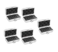 Hoement 5pcs Box Astrophotography Telescope Accessory Aluminum Case for Filters Compact Storage Filter Storage Aluminum Travel Case