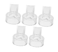 Hoement 5pcs Breast Pumps Electric Parts Silicone Breast Shells Milk Collection Valves Valves for Breastfeeding