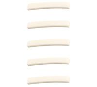 Hoement 5pcs Guitar Bone Bridge Nut Electric Guitar Nut Ox Bone Material Decrease Noise Provide More Vibration Suitable for Vintage Instruments