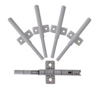 Hoement 5pcs Magnetic Cabinet Push Latches for Doors Easy Installation Open Touch Catch Sleek Modern Design Suitable for Kitchen Cupboards and Wardrobes
