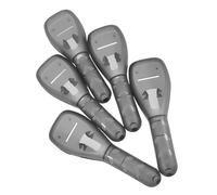 Hoement 5pcs Plastic Storage Case for Manual Travel Holder Organizer with Firm Slots Compact Protective Shaving Accessories Box for Bathroom Go Use