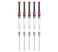 Hoement 5pcs Red Fountain Pen Ink Fill Assistant Converter Ink Absorption Device Compatible with European Standard Pens Refill Tool for Students and School Use