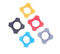 Hoement 5pcs Silicone Microphone Slip Rings with Shockproof Protection for Handheld Mics Skidproof Circle Design for Ktv Stage Conference and Interviews Multi Color Orange Black Gray Red