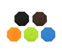 Hoement 5pcs Silicone Umbrella Shaped Cup Lids with Rounded Corners, Practical Household Mug Covers Adsorbed the Cup, Simple Design Mug Accessory for Hot Drinks