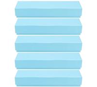 Hoement 5pcs Student Stationery Case Paper Storage Box Compact Portable Bookmark Container Box for Writers and School Blue