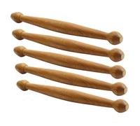 Hoement 5Pcs Wooden Massage Sticks Traditional Acupoint Foot and Leg Massage Tools Promote Circulation Sturdy Natural Wood for Relaxation