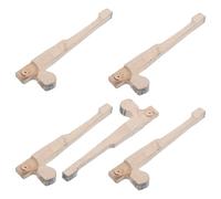 Hoement 5pcs Wooden Piano Jack Assembly for Console and Upright Pianos with Smooth Mechanism Operation and Effortless Installation for Regulation and Maintenance