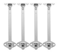 Hoement 6-Inch Stainless Steel Cabinet Door Hinges Lid Stay Pull Rod for Kitchen Cupboard Doors 4Pcs Heavy Duty Cabinet Support Rod with Slow Close Function