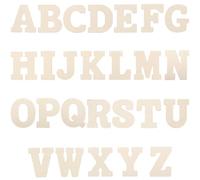 Hoement 66pcs Letters Design Wooden Chips Small Wooden Letters Rustic-Style Beige Wood Material Lightweight for Students and Developing Intelligence and Spelling for Art and Craft Projects