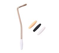 Hoement 6mm Thread Gold Tremolo Arm with 3 Tips and 3 Caps for Electric Guitar Sturdy and Adjustable for Tremolo Effects and String Tension