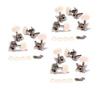 Hoement 6pairs Rl Tuning Pegs Machine Heads Tuner for Ukulele Classical Guitar Ukulele Strings Tuner for Boy Uke