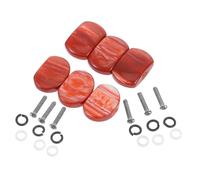 Hoement 6pcs Acoustic Guitar Tuning Peg Buttons Oval Resin Knobs High Precision Ergonomic Grip for Easy Installation Suitable for Electric and Classical Instruments