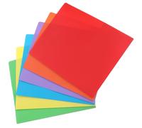 Hoement 6pcs Assorted Colour A4 Pocket Folders with Dual Page Clamps and Two Pockets, Large Capacity Pp File Folder Holders for Documents and Presentations, Office and School Storage