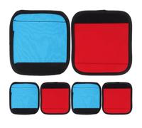 Hoement 6pcs Detachable Pull up Bar Grip Pads for Dumbbell and Barbell Handles, Anti-Slip Polyester Covers with Washable Cushioned Protection, for Home Gym Fitness Workouts