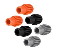 Hoement 6pcs Drumstick Silent Cover Silicone Drumstick Mute Tips Holes Soft Drum Stick Noise Reducer Covers for Mallets for Quiet Practice