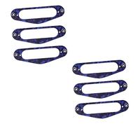 Hoement 6pcs Guitar Pickup Frame Mounting Ring for Tl Style Electric Guitars Single Coil Pickup Ring Replacement