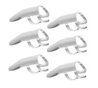 Hoement 6pcs Large Finger Pick for Steel Guitar Practical Guitar Accessory Banjo Finger Pick Tip Protector for Musical Instruments Parts