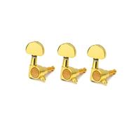 Hoement 6pcs Large Handle Guitar Tuning Pegs Replacement for Electric and Wooden Guitar Sturdy Steel and Copper Material Improve Sound Quality Random Color