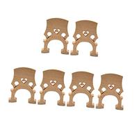 Hoement 6pcs Maple Wood Cello Bridge Fitted Bridge for Professional Cello Accessories Parts