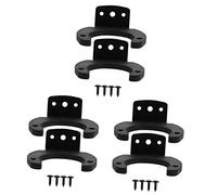 Hoement 6pcs Microphone Clamp for Stand Wireless Mic Metal Silicone Wall Mount Holder