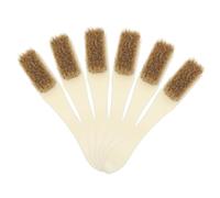 Hoement 6pcs Mini Crevice Cleaning Brush Hard Bristled Toothbrush for Grout Window Door Slots Bathroom Kitchen Tiles Air Vent Shoe Scrubber Small Gap Cleaner