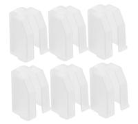 Hoement 6pcs Plastic Record Needle Covers for Turntable Stylus Protection, Prevents Static Electricity and Resists Wear and Tear, Easy Installation for Cartridge and Record Player Needle