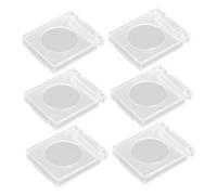 Hoement 6pcs Push Button Cover Guard Switch Button Cover Dustproof Protective Cap for Embedded Switches Suitable for Industrial and Home Use 33x28x6mm