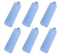 Hoement 6pcs Reusable Portable Ice Packs for Lunch Box and Cooler Bag, Pe Material with Sl esign, Lightweight and Long Lasting Cooling for On-the-go Picnic and Food Preservation