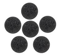Hoement 6pcs Sauna Aromatherapy Rocks Stone for Repeated Use and Essential Oil Absorption, Round Shape Spa Therapy Accessories for Home and Spa Relaxation